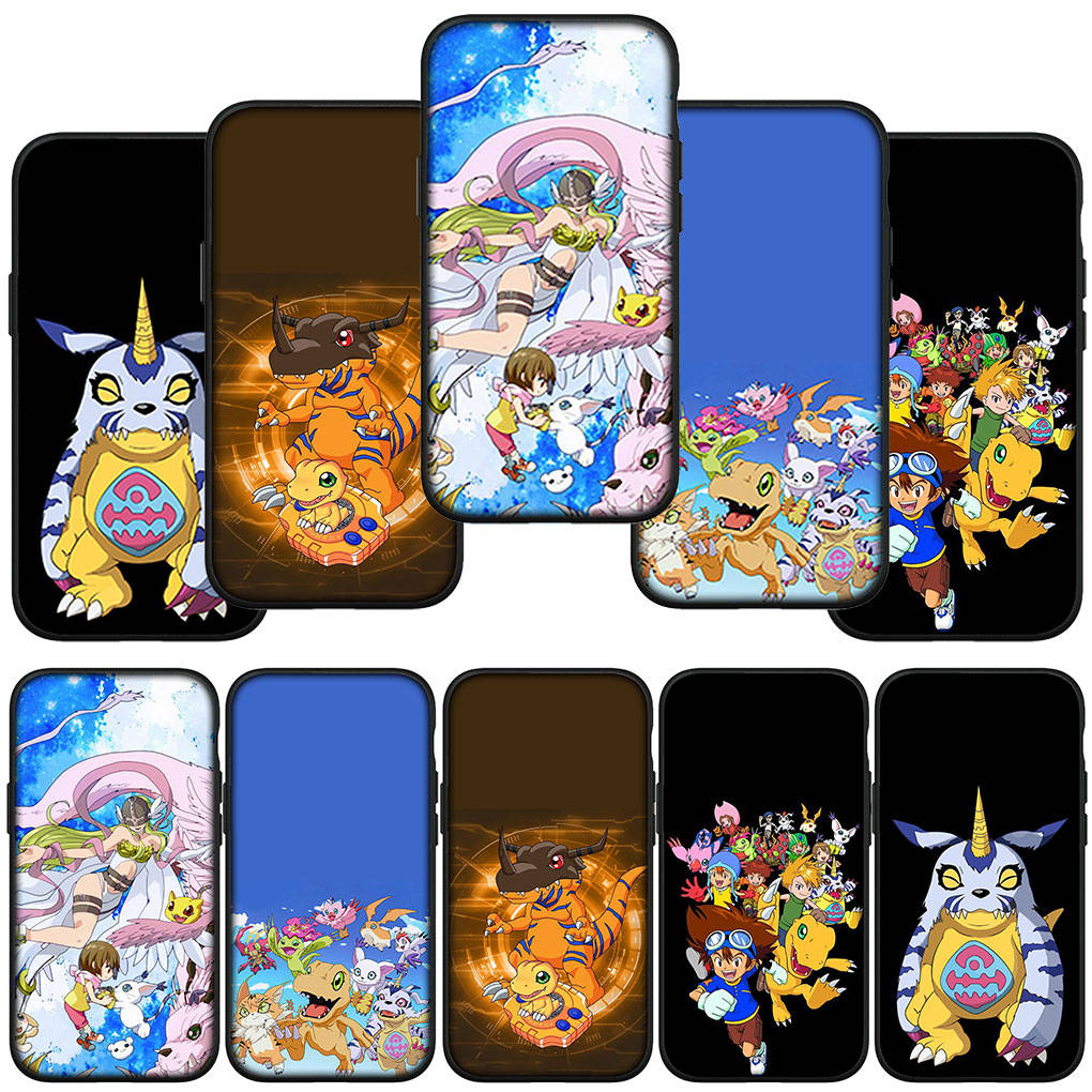 Чехол для Samsung Galaxy S25 S24 S23 iPhone 16 15 Xiaomi Redmi Note 14 13 12 16E 11 Pro OPPO Moto Huawei Anime Digimon Adventure Digital Monster Cover