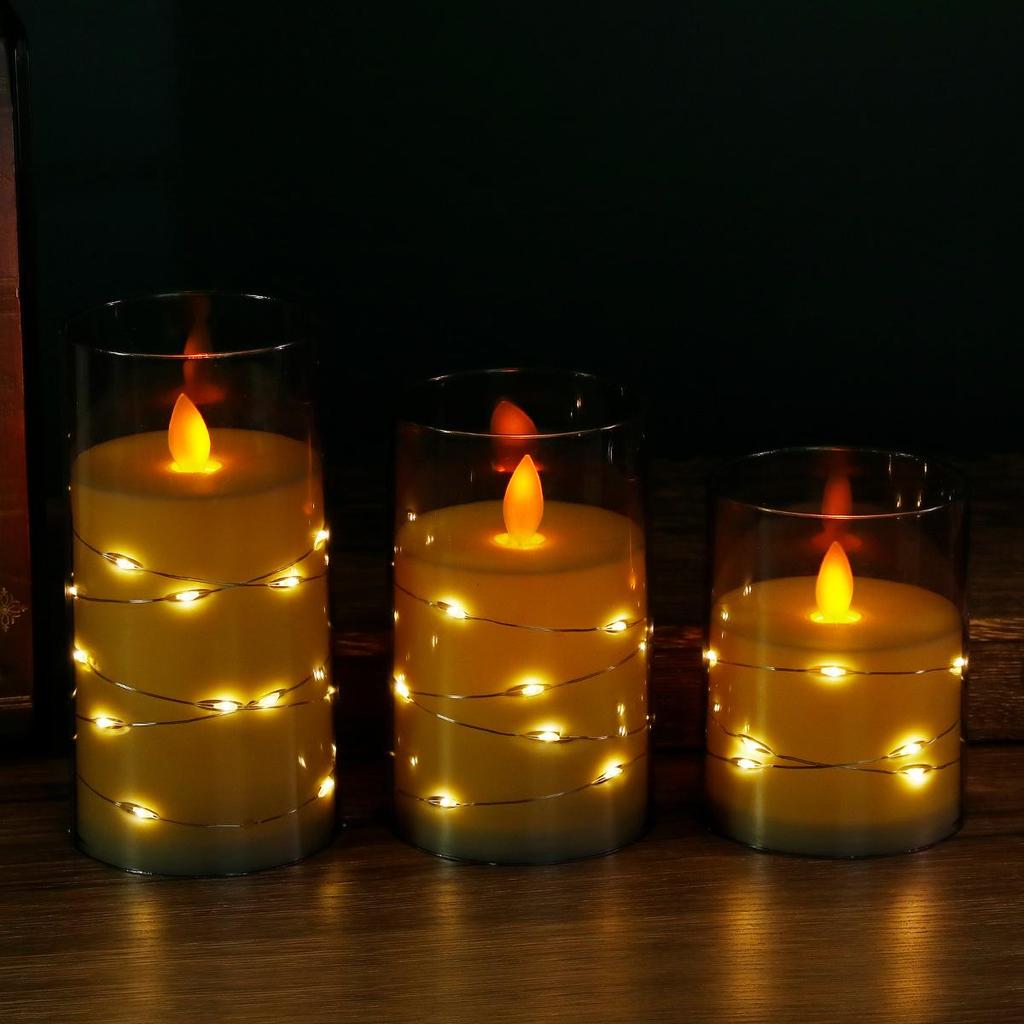 "LED Remote Control Candle Lights for Weddings, Birthdays, Parties & Concerts - Electronic ABS Simulation String Light Decoration"