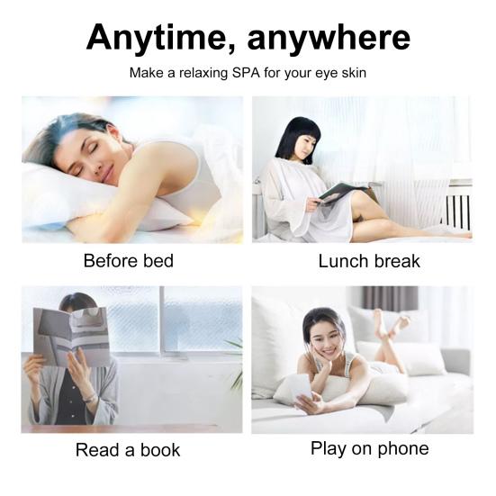3D массажер для красоты глаз от темных кругов, мешков под глазами, микрочастотная стимуляция, 3 режима, инструмент для расслабления глаз, универсальная машина для ухода за глазами