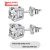 High-Quality Genuine Zircon Stud Earrings with S925 Silver Four-Prong Setting
