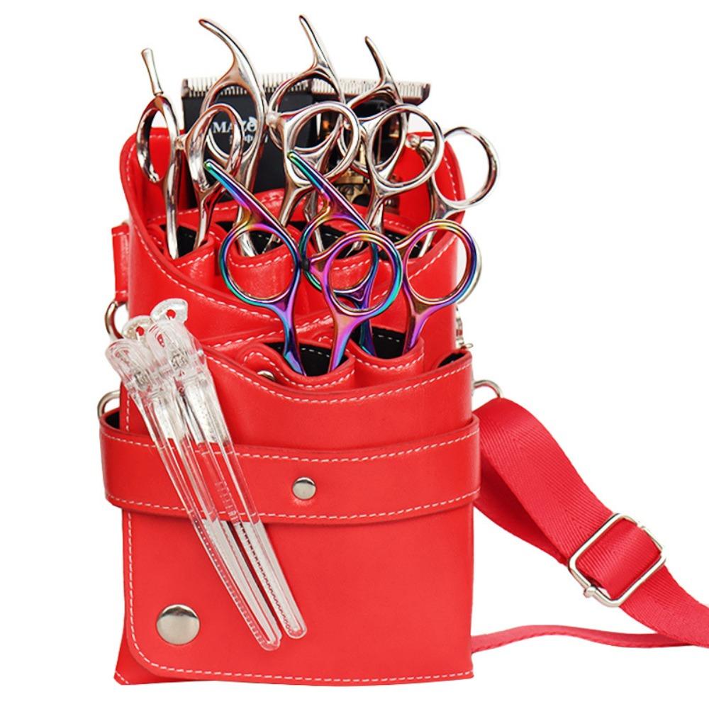 Waterproof Shears Storage Bags PU Leather Case Bag Holder Pouch Hair Scissors Bag Hairdressers