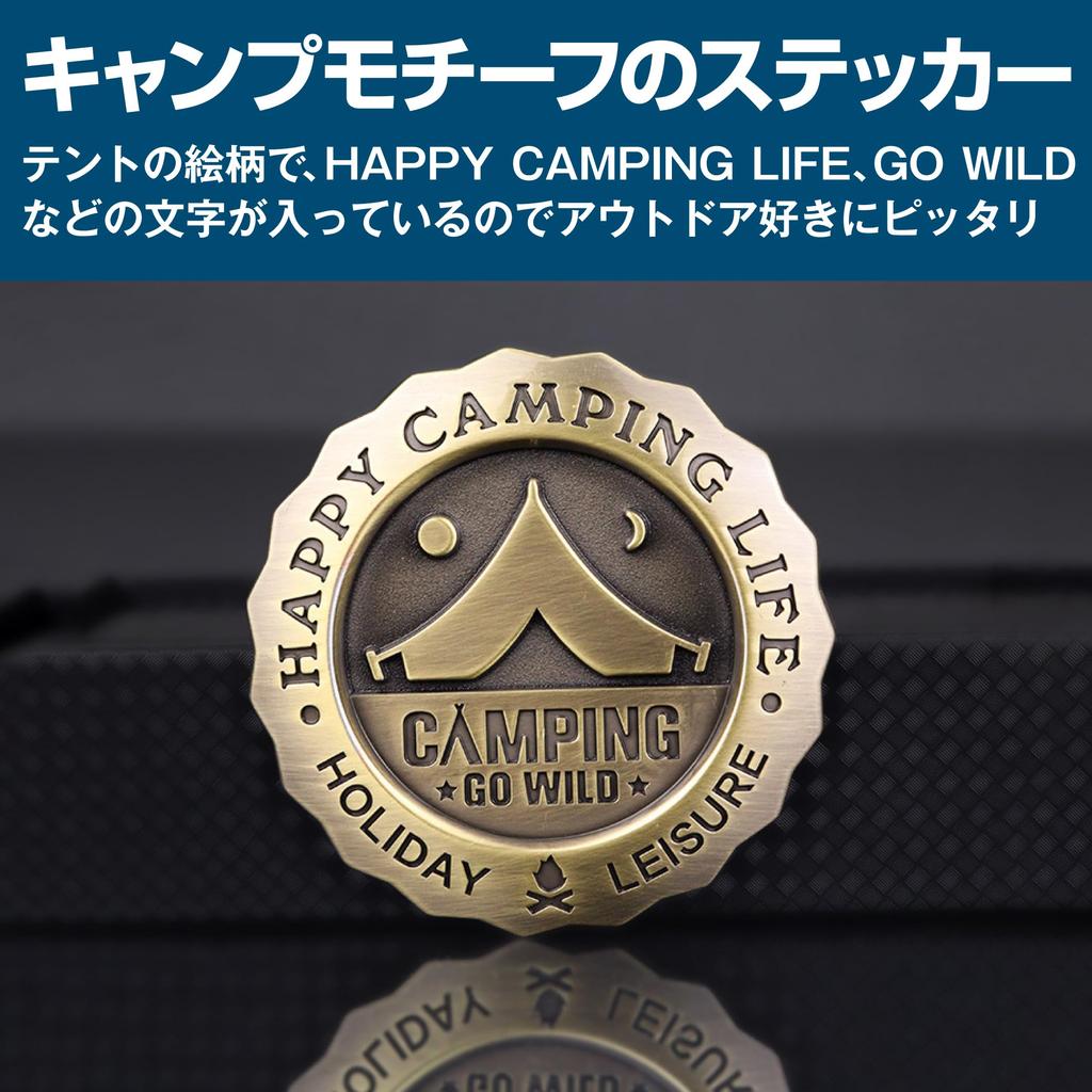 HAMILO Эмблема автомобиля Кемпинг Отдых на природе Украшение Логотип 2 шт. в комплекте (бронза)