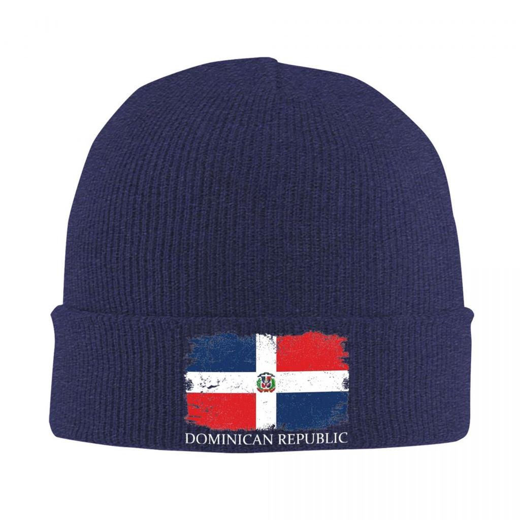 Dominican Republic Beanie Hats Country Flag Knit Hat Hippie Elastic Unisex Women Caps Autumn Casual Bonnet Hats Birthday Gift