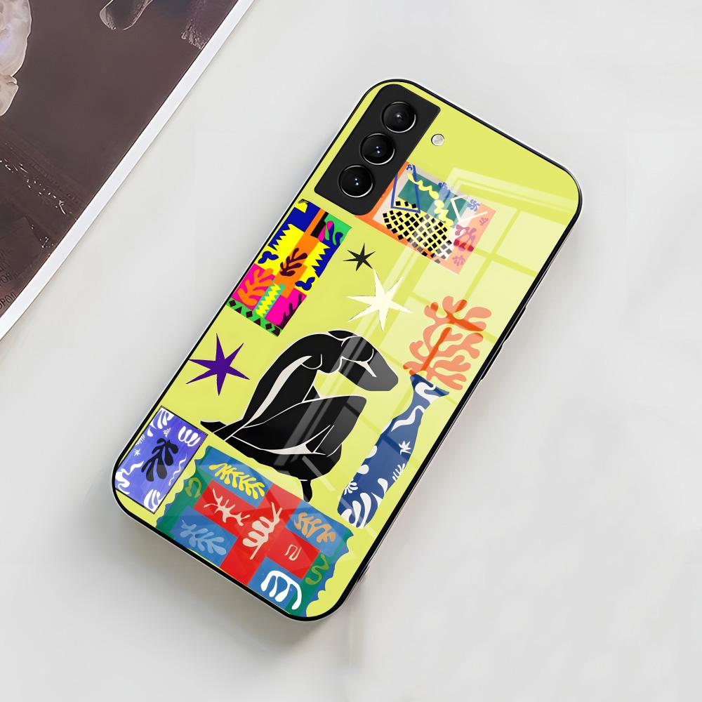 Чехол для телефона H-Henri M-Matisse Art Painting для Samsung A56 A36 A26 A16 A15 A25 A35 A55 A14 A34 A24 A54 Стеклянный чехол