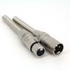 3pin Card Smashing Pin Male Female Head XLR Long Balanced Sound Box Microphone Connector Plug with Spring Socket