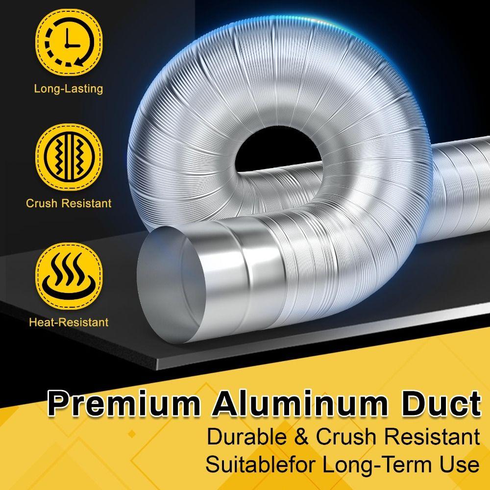 Aluminum Dryer Vent Hose Insulated Dryer Vent Pipe Professional Dryer Vent Duct Kitchen
