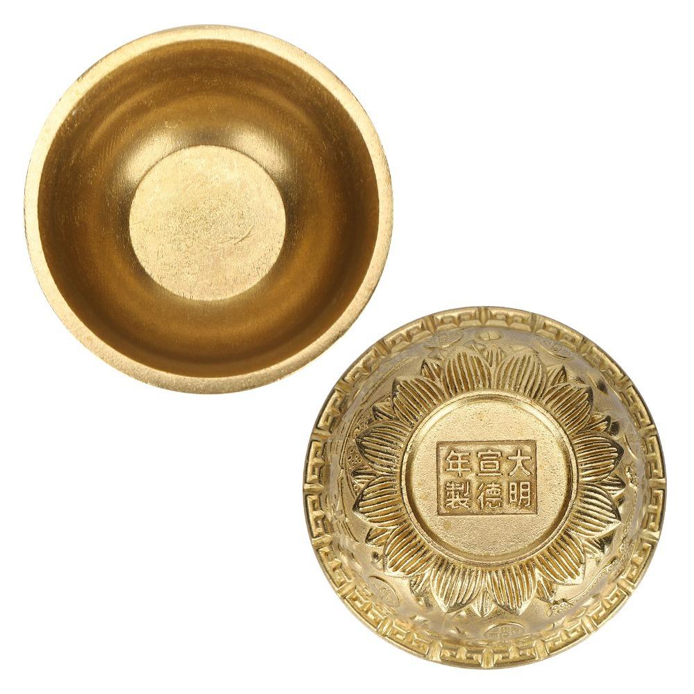 Brass Cornucopia Bowl Classic Embossed Wealth Prosperity Bowl Wealth Abundance Gift