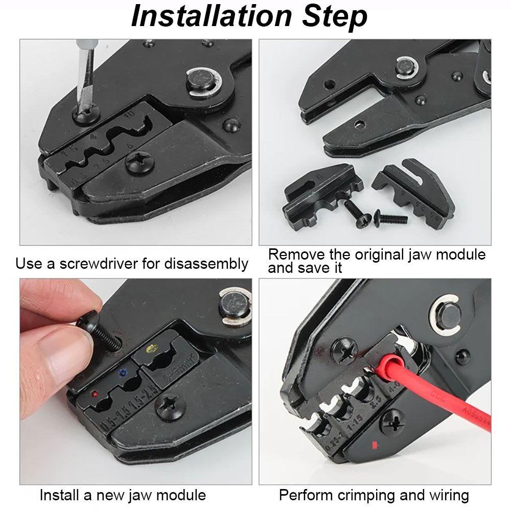 10WF/10A/103 Обжимные клещи Губки Черные Сменные матрицы Новые обжимные клеммы Слот для губок