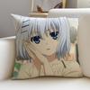 Fantasy DDATE A LIVES Cushion Cover Breathable and skinfriendly linen pillowcase square removable and washable cushion