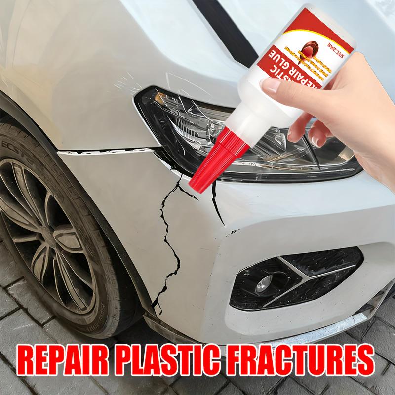 Car Bumper Repair Glue - Special Adhesive for Plastics, Repairs Plastic Parts, Rearview Mirror Base, Repairs Damage and Cracks, Car Body Plastic