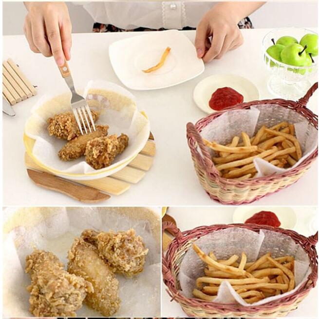 12Pcs Kitchen Food Cooking Soup Oil Absorption Paper Food Grade Oil Filter Paper