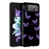 Фиолетовый чехол «Бесконечность на фиолетовом» телефоне для Samsung Galaxy Z Flip 3 4 5, складной чехол для Samsung Z Flip3 Flip4, жесткий чехол-бампер Fundas