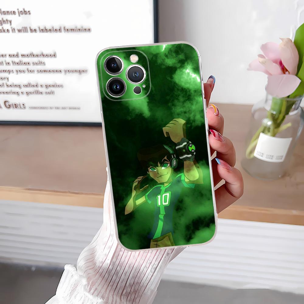 Popular Anime Ben 10 Phone Case For IPhone 16 15 14 11 12 13 Mini Pro XS Max Cover 6 7 8 Plus X Funda Shell
