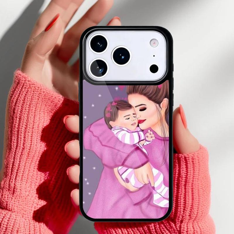Fashion Super Mom Phone Case for iPhone 17 16 15 14 13 Pro Max Back Cover for 12 11 Pro Coque