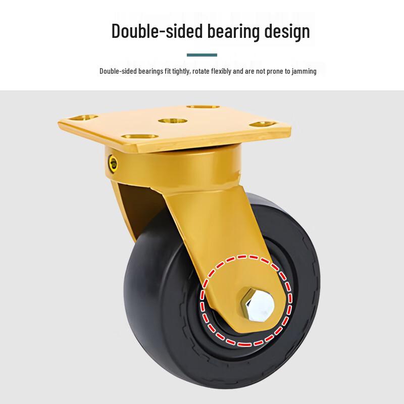 Huizhen 6-inch Heavy-Duty Nylon Swivel Caster Wheel