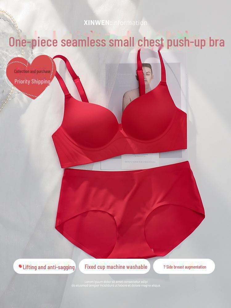 Комплект цельного бесшовного нижнего белья для девочек с поддерживающим бюстгальтером