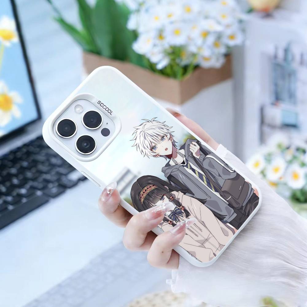 F-Киллуа Зольдик H-Hunter X Hunter Чехол для телефона iPhone17, 16,15,14,13,12 Pro Max Черный Конфетный Матовый Ударопрочный Чехол