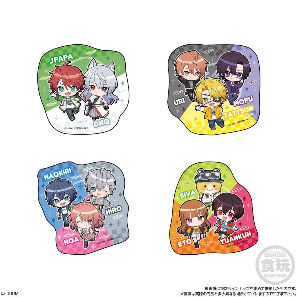 BANDAI Colorful Peach Character Magnets (14 pieces) Candy Toys/Gum