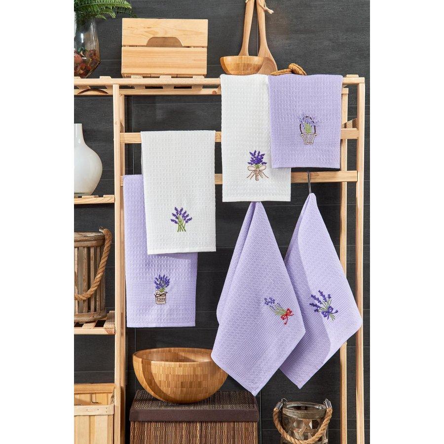 100% хлопок, 6 шт., 40х60 см, салфетки для сушки посуды/кухонные кухонные полотенца