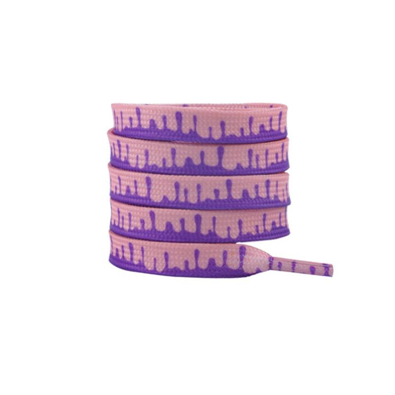 Fashion Af1 Shoelaces for Sneakers Rainbow Ice Cream Flat Shoelace Rope Laces Shoes Strings 120/140/160CM Width 0.8cm 1Pair