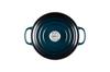 Литая эмалированная кастрюля Le Creuset Signature Cocotte Ronde 20 см Nuit Navy, совместимая с газовой духовкой IH, японская [Авторизованный продукт]