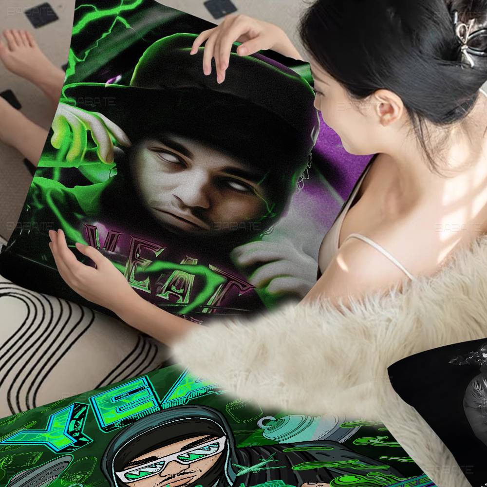 Поп Хип-хоп Рэпер Yeat Подушка Подарок Домашний Офис Декор Спальня Диван Автомобильная Подушка Чехол 45x45