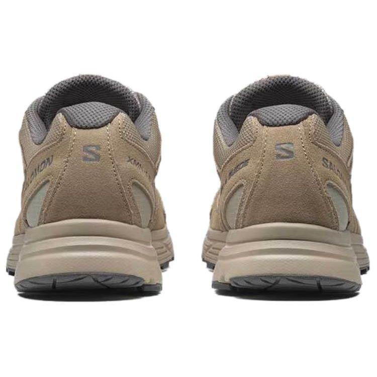 SALOMON X-Mission 4 Suede Comfortable Shock Absorbing Slip Resistant Durable Waterproof Low Top Outdoor Functional Shoes Unisex Shoes Brown 474378