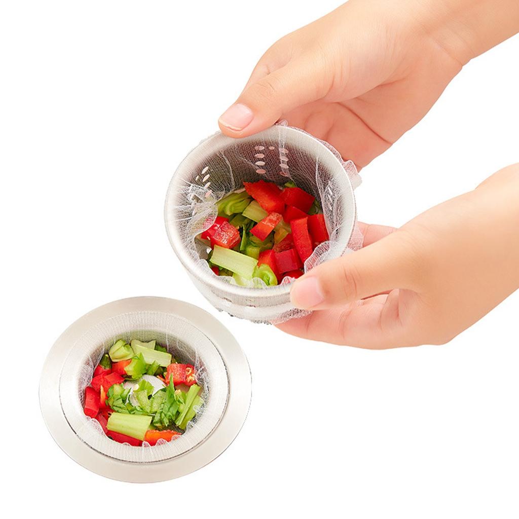 Одноразовый мешок для мусора для канализации кухонной раковины, фильтр для раковины с мелкой сеткой * 100 шт. в упаковке