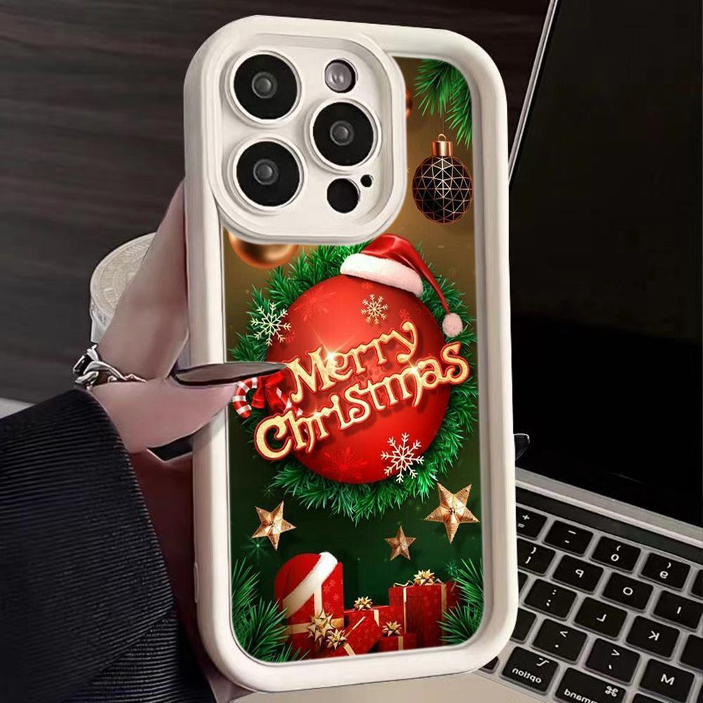 Ae113 Merry Christmas art Santa design art Чехлы для телефонов Samsung A54 A05s A55 A53 A15 S23 S24 Ultra S25 Plus A35 Angel Eye Ladder Защитный чехол