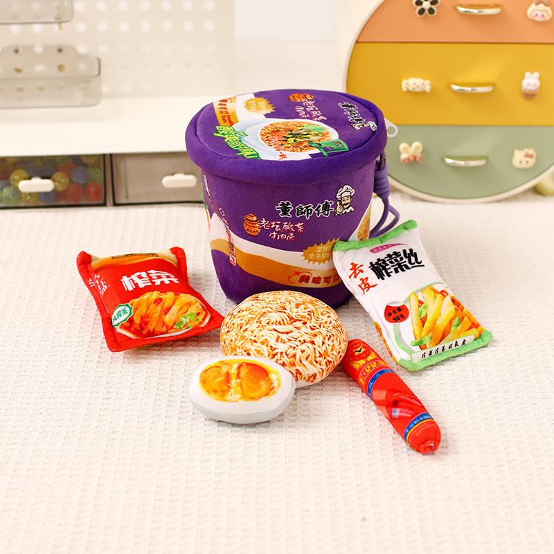 Simulated Instant Noodles, Fried Noodles, Snacks, Family Bucket Pillow Storage, Bucket Noodles, Office Pillow Cushion, Plush Toys