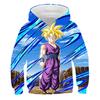 Trendy Men's Personalized Cartoon Japanese Anime Dragon Ball Series 3D Printed Children's Jacket 2024 Autumn Hooded Sweatshirt