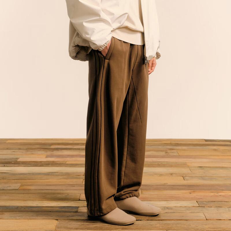 CROQUIS Men's 2024 Winter Loose Straight Knit Casual Pants
