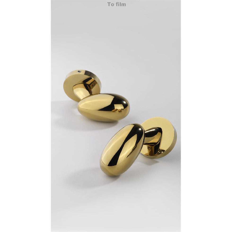 Golden Zinc Alloy Bedroom Door Lock Bathroom Lock Magnetic Suction Mute Room Door Handle Indoor Door Lock Split Door Handle Lock