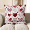 2D Heart-Patterned Cushion Covers For Valentine'S Pattern Cushion Cover Suitable For Sofa Bedroom Car Pillow Cover