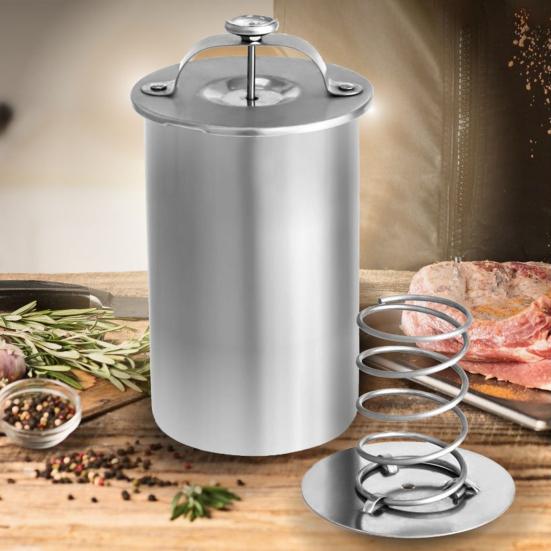 Мясная плита из нержавеющей стали, пресс для мяса, многофункциональный пресс для ветчины, маркер, машина, термометр с домашней кухней