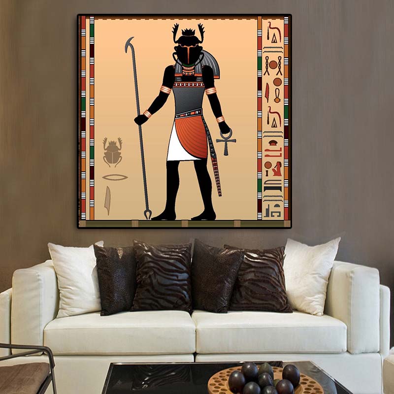 Современный Древний Египет, постеры и принты, холст, картина, африканский портрет, настенная картина для гостиной, домашний декор, без рамки