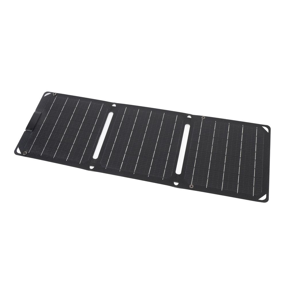 Солнечная панель 30 Вт 3-секционная монокристаллическая 2 порта TYPE-C Портативное уличное солнечное зарядное устройство для ноутбуков, планшетов, телефонов