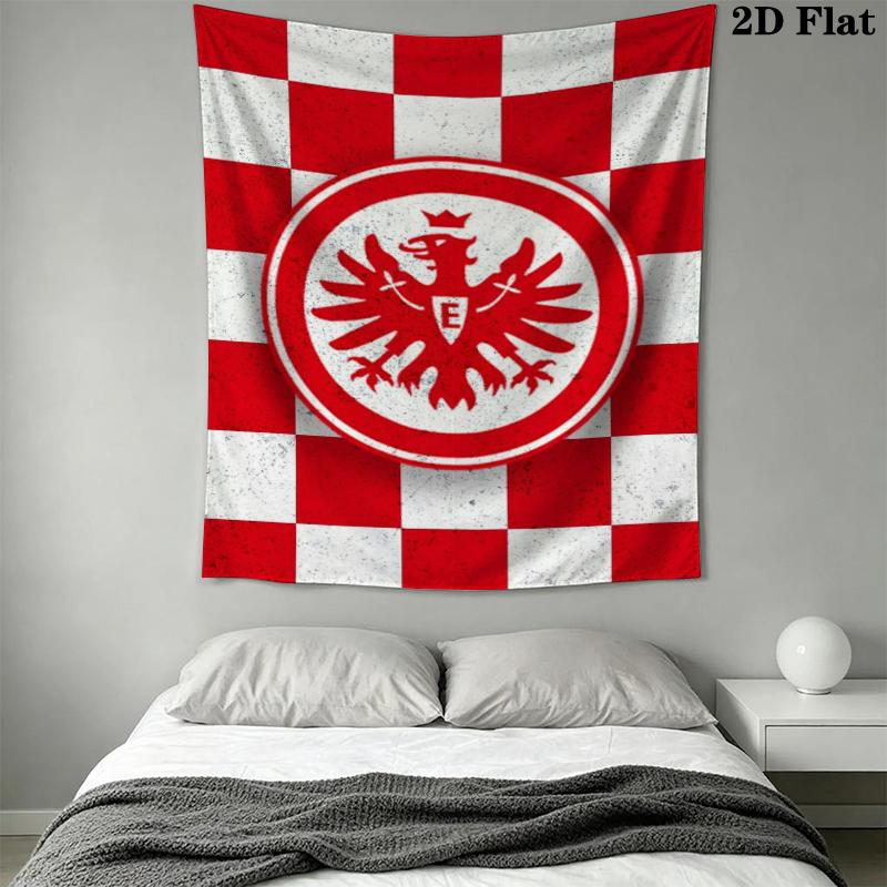 Eintracht Frankfurt Wall Tapestry Aesthetic Wall Hanging Printed Fabric Blanket Decorative Tapestries for Bedroom Living Room Home Decor