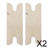 2x 2Pcs Wooden Weaving Shuttle Wood Hand Loom Sweater Scarf Tapestry Cross Stitch Knitting Tool