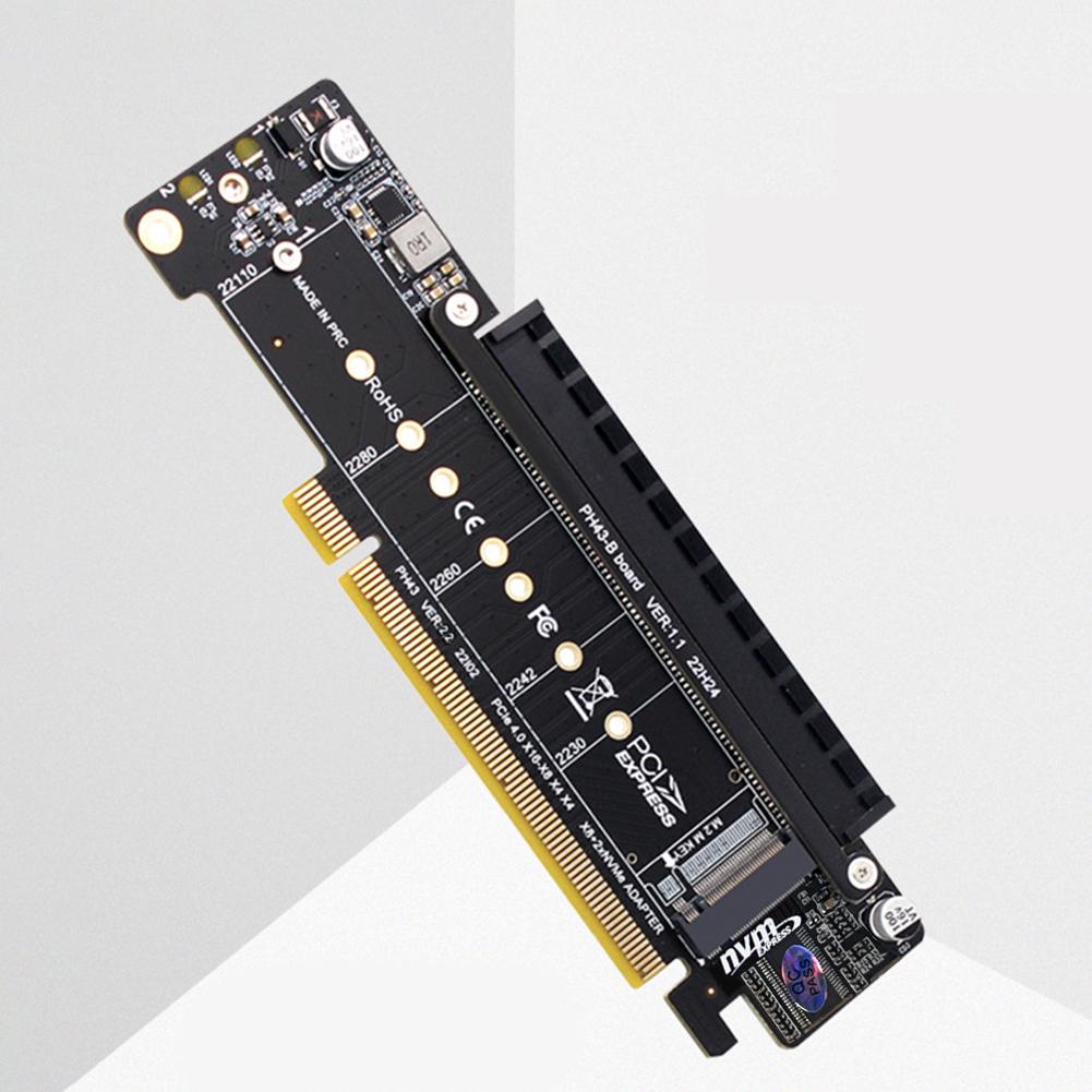 Адаптер-расширитель PCIe X16 на X8+X4+X4, карта расширения, PCIE4.0, входы M.2 NVMEx2, поддержка SSD 2280/2260/2242/2230