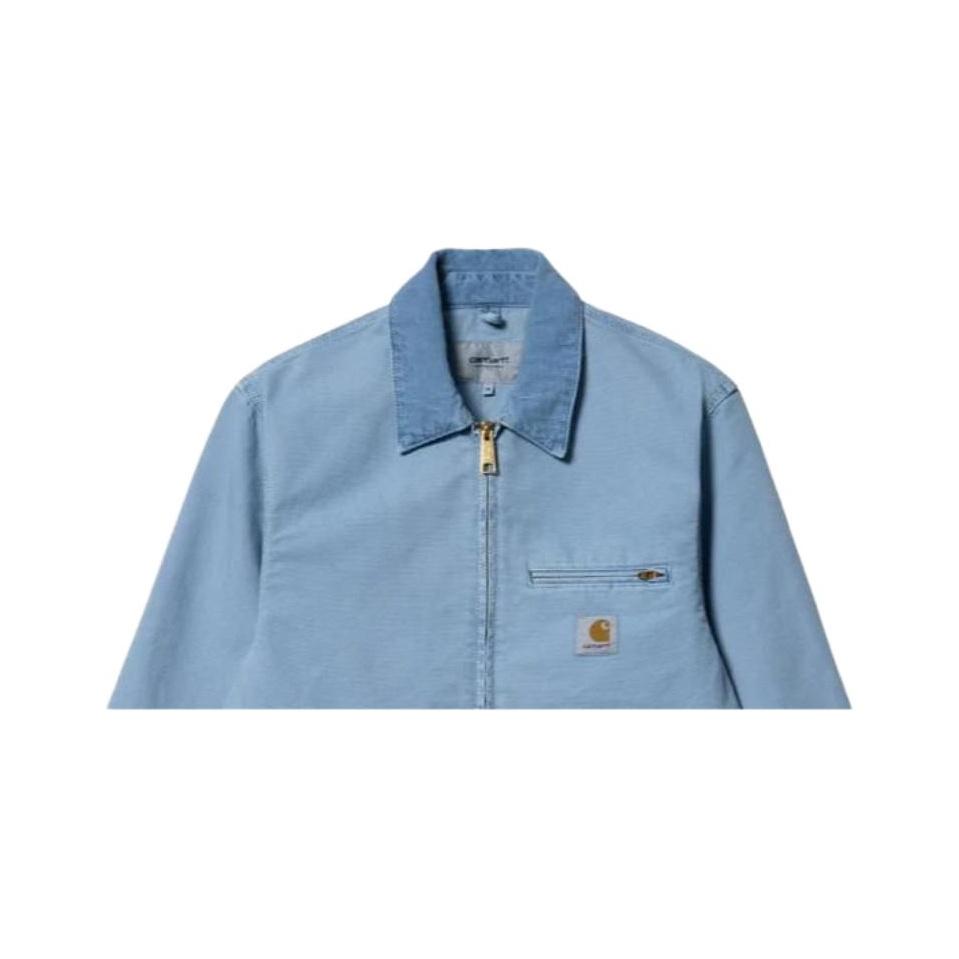 Carhartt WIP Куртка Detroit Классическая Американская Однотонная Вельветовый Воротник Этикетка Логотип Свободный Крой Канвас Рабочая Пилотская Куртка Detroit I026467-1HF-FH