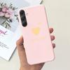 Couple Love Heart Bumper For Samsung A55 5G Case Soft Ultra Slim Matte Silicone Phone Cover For Samsung Galaxy A55 A556B Fundas