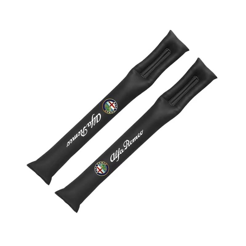 2Pcs Car Seat Gap Filler Strip Soft Pads Leather Car Styling Spacer For Alfa Romeo Giulietta Mito 159 Giulia Stelvio 156 147