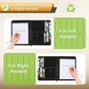 Toplive Clipboard A4 Binder Folder Clip File Repeat Use Note Cover Premium Fabric Equipped with Storage Pocket Includes Pen Holder Zipper Closure