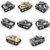 KAZI New Heavy Tank Model Military Building Blocks 8 In 1 Children's Assembled Toys Boy Gift
