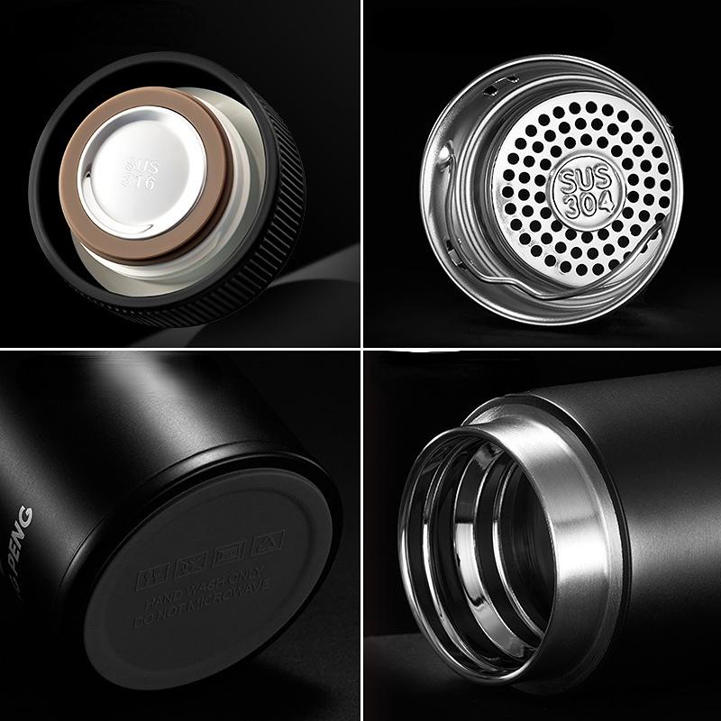 Портативная термокружка большой емкости 500 мл, вакуумные фляги, термокружка из нержавеющей стали, бутылка для воды, дорожная кружка для чая, офисная термокружка