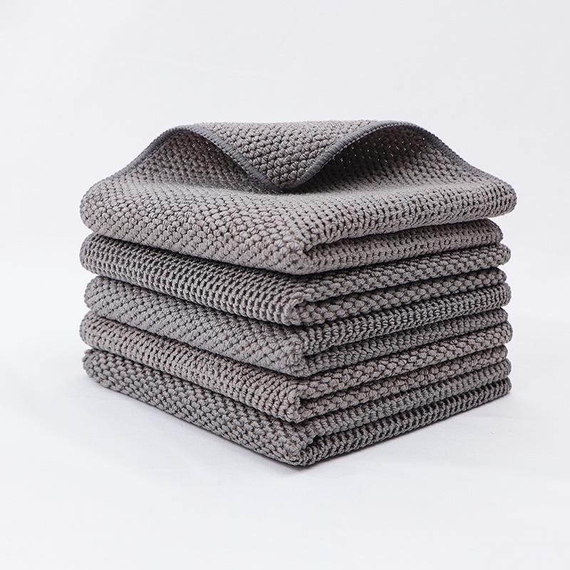 Kitchen Absorbent, Lint-Free Dishwashing Cloth & Scouring Pad