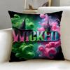 Fashion WWickedew Cushion Cover Stylish Washable Pillow Cover Ideal for Couch Bedroom Car Decoration