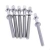 6 Pieces Drum Tension Rods Lug Bolts Screws for Percussion