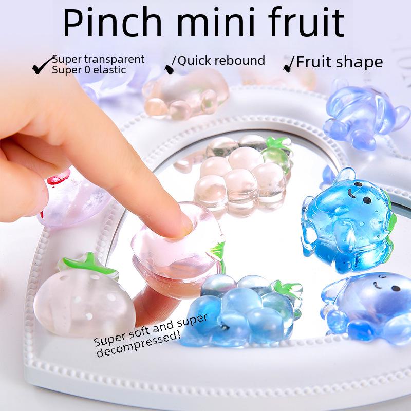 Мяч для фруктового прессования в стиле Douyin: Игрушка для снятия стресса в форме животного